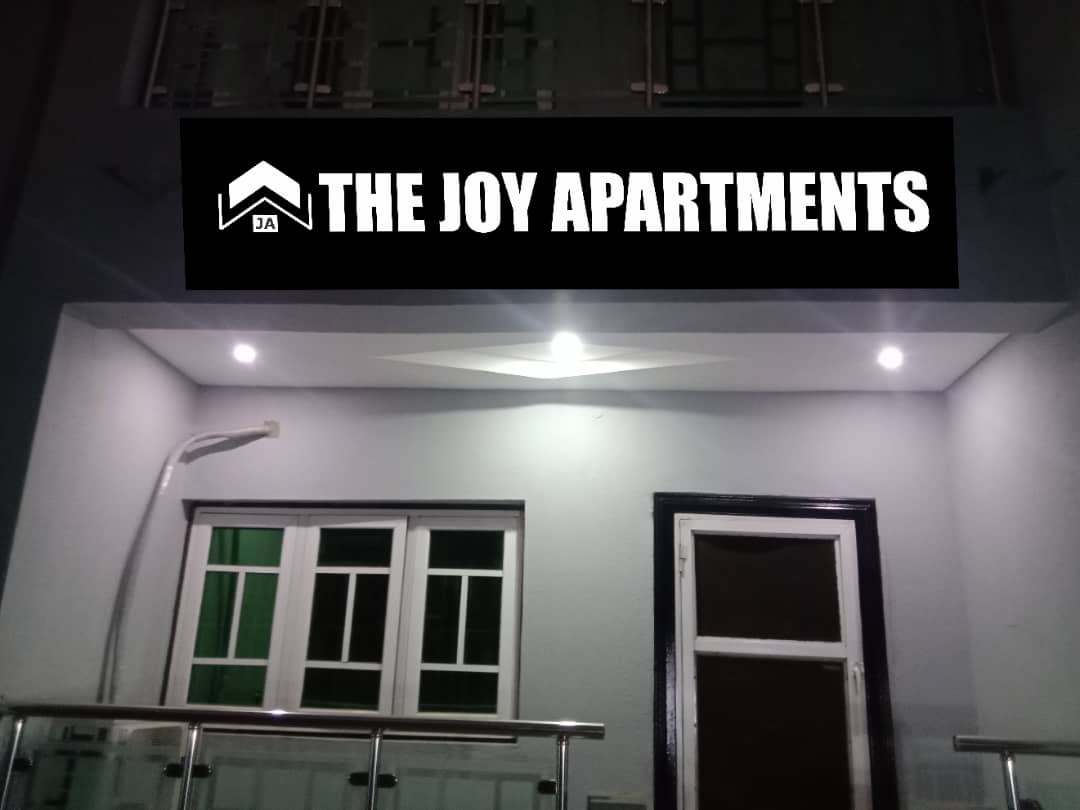 Exterior night view of The Joy Apartment